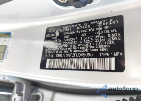 2015 Hyundai Tucson Gls z USA, uszkodzony, nr VIN KM8JT3AF2FU045096